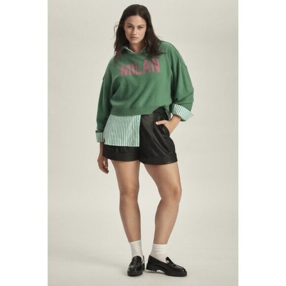 NWT Size S -  Anthropologie 100% Cashmere Milan Sweater in Green (NWT US$ 180) - Picture 10 of 16